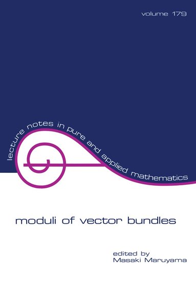 Masaki Maruyama - Moduli of Vector Bundles, Häftad