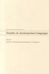 bokomslag Tonality in Austronesian Languages