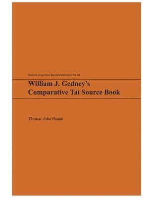 William J. Gedney's Comparative Tai Source Book 1