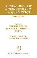 Annual Review of Gerontology and Geriatrics v. 20; Focus on the End of Life - Scientific and Social Issues