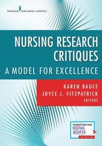 bokomslag Nursing Research Critiques