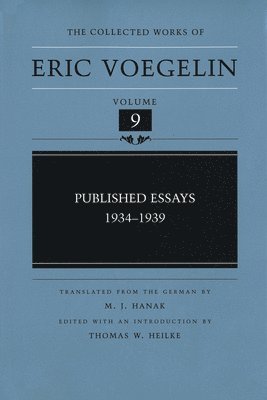 Published Essays, 1934-1939 (CW9) 1
