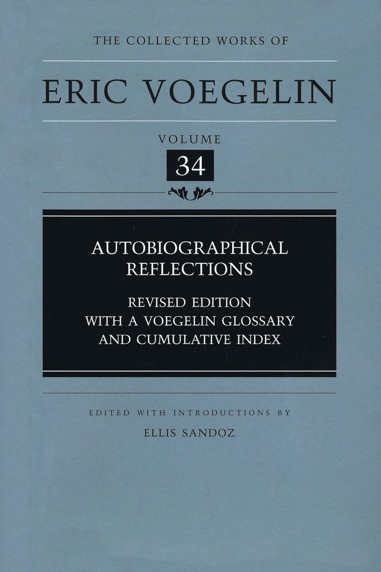 Autobiographical Reflections (CW34)