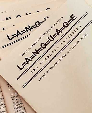 Matthew Hofer, Michael Golston - Bruce Andrews and Charles Bernstein's L=a=N=G=U=a=G=E, Inbunden