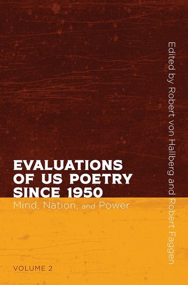 bokomslag Evaluations of US Poetry Since 1950, Volume 2