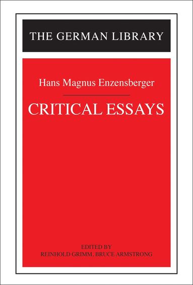 bokomslag Critical Essays: Hans Magnus Enzensberger