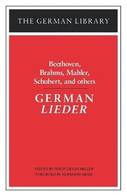 bokomslag German Lieder: Beethoven, Brahms, Mahler, Schubert, and others