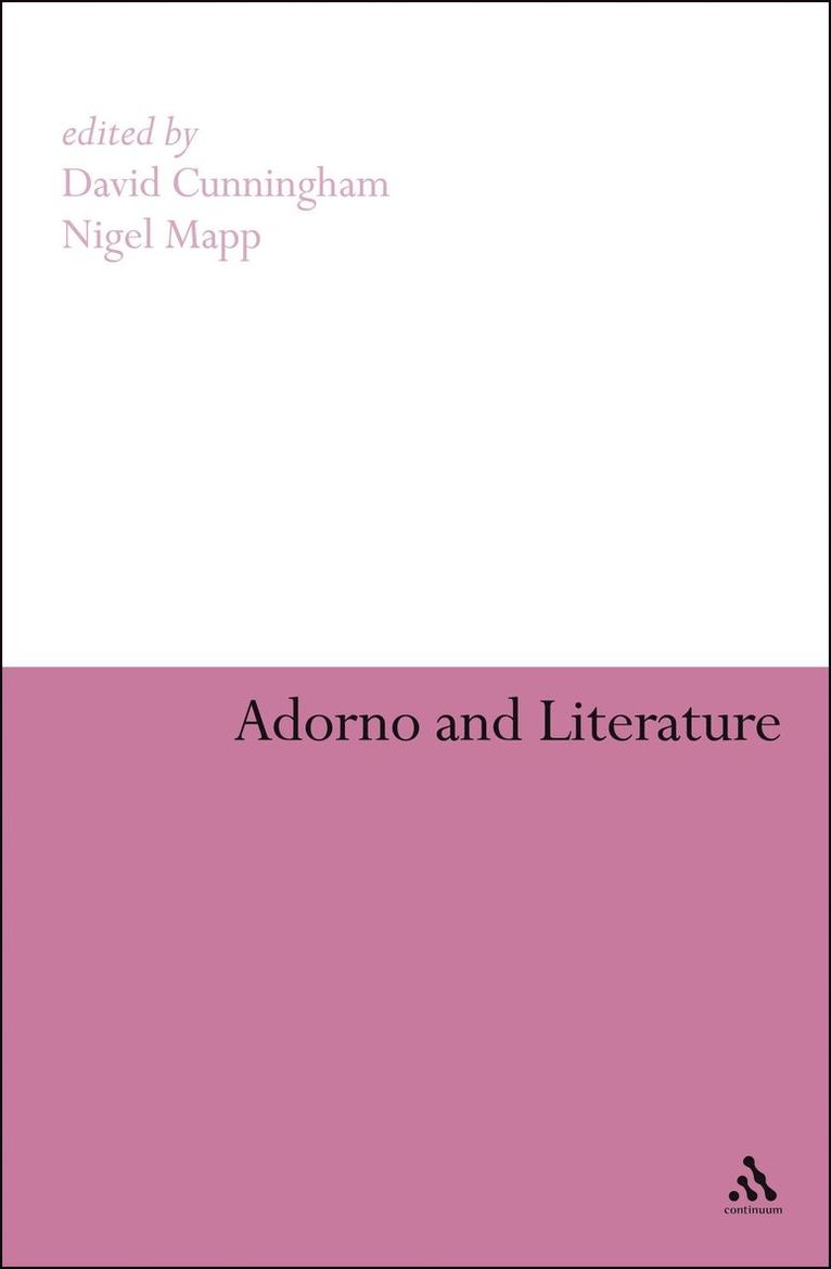 Adorno and Literature 1