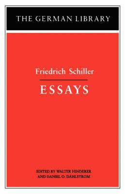 bokomslag Essays: Friedrich Schiller