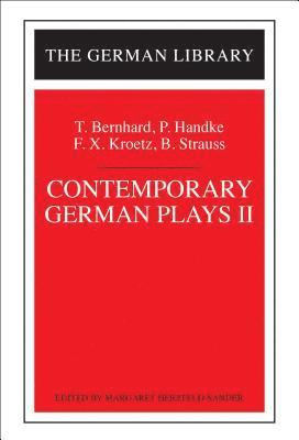 Contemporary German Plays: II 1