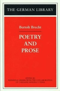 bokomslag Poetry and Prose: Bertolt Brecht