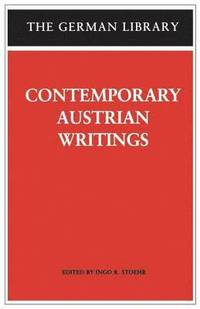 bokomslag Contemporary Austrian Writings