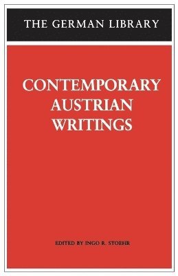 Ingo R. Stoehr - Contemporary Austrian Writings, Häftad