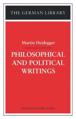 bokomslag Philosophical and Political Writings: Martin Heidegger