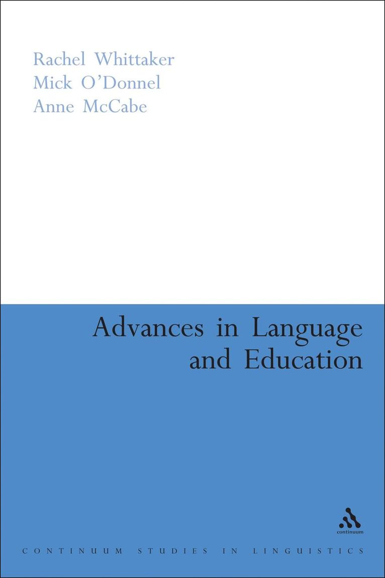 Anne McCabe, Mick O'Donnell, Rachel Whittaker - Advances in Language and Education, Häftad