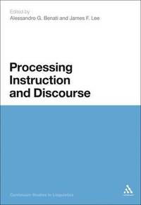 bokomslag Processing Instruction and Discourse