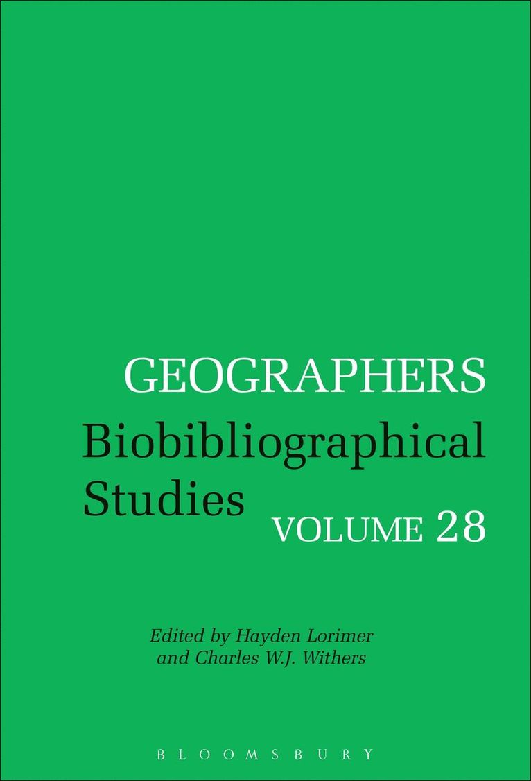 Charles W. J. Withers, Hayden Lorimer, Charles Withers - Geographers, Inbunden