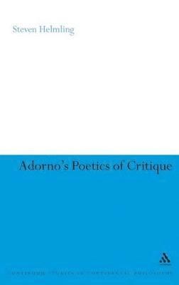Adorno's Poetics of Critique