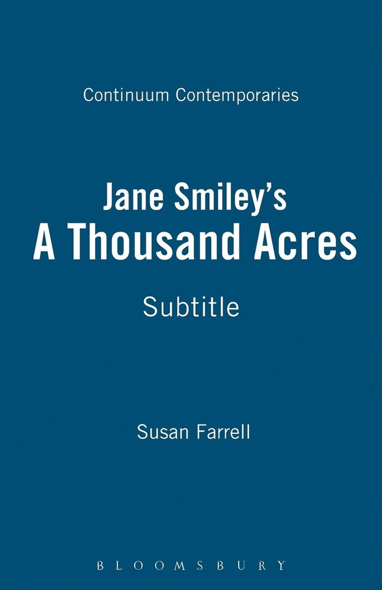 Jane Smiley's A Thousand Acres 1