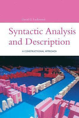 Syntactic Analysis and Description 1