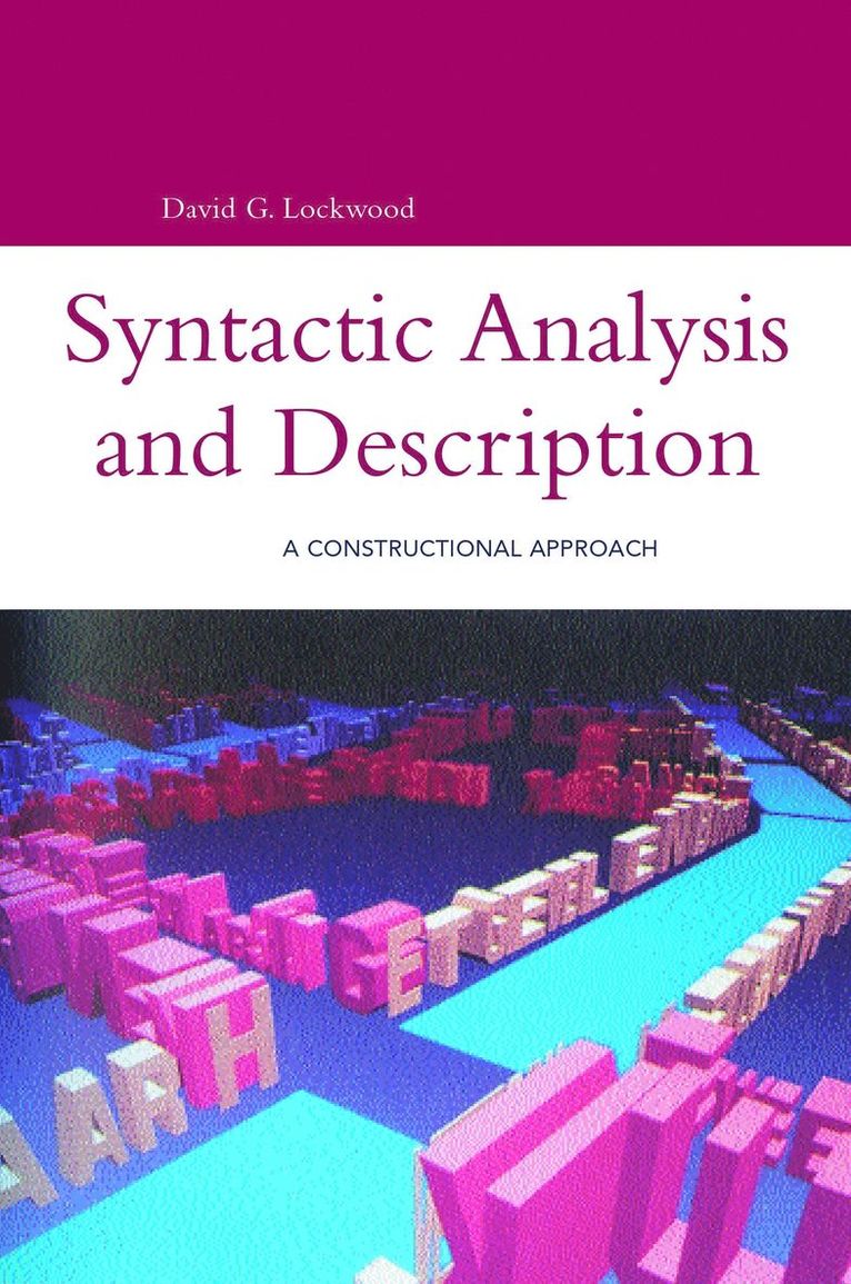 Syntactic Analysis and Description 1