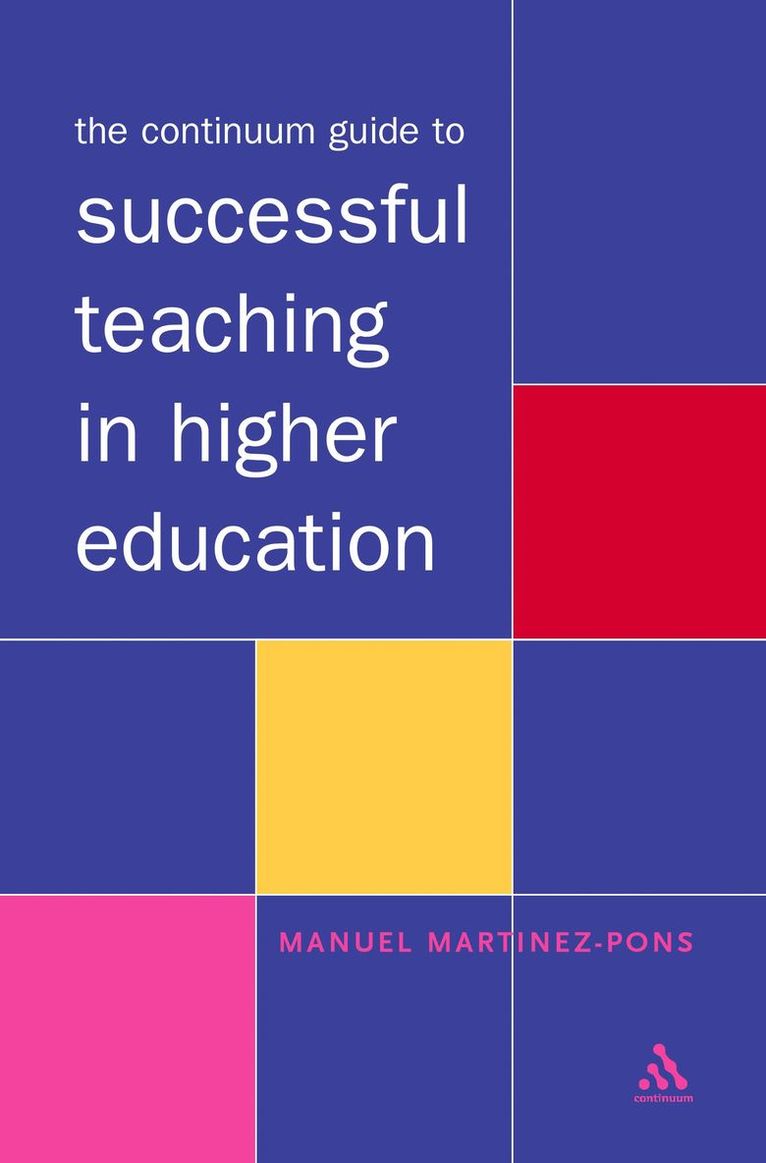 Manuel Martinez-Pons - Continuum Guide to Successful Teaching in Higher Education, Häftad