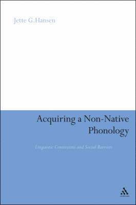 Acquiring a Non-Native Phonology 1