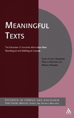 Geoff Barnbrook, Pernilla Danielsson, Michaela Mahlberg - Meaningful Texts, Inbunden