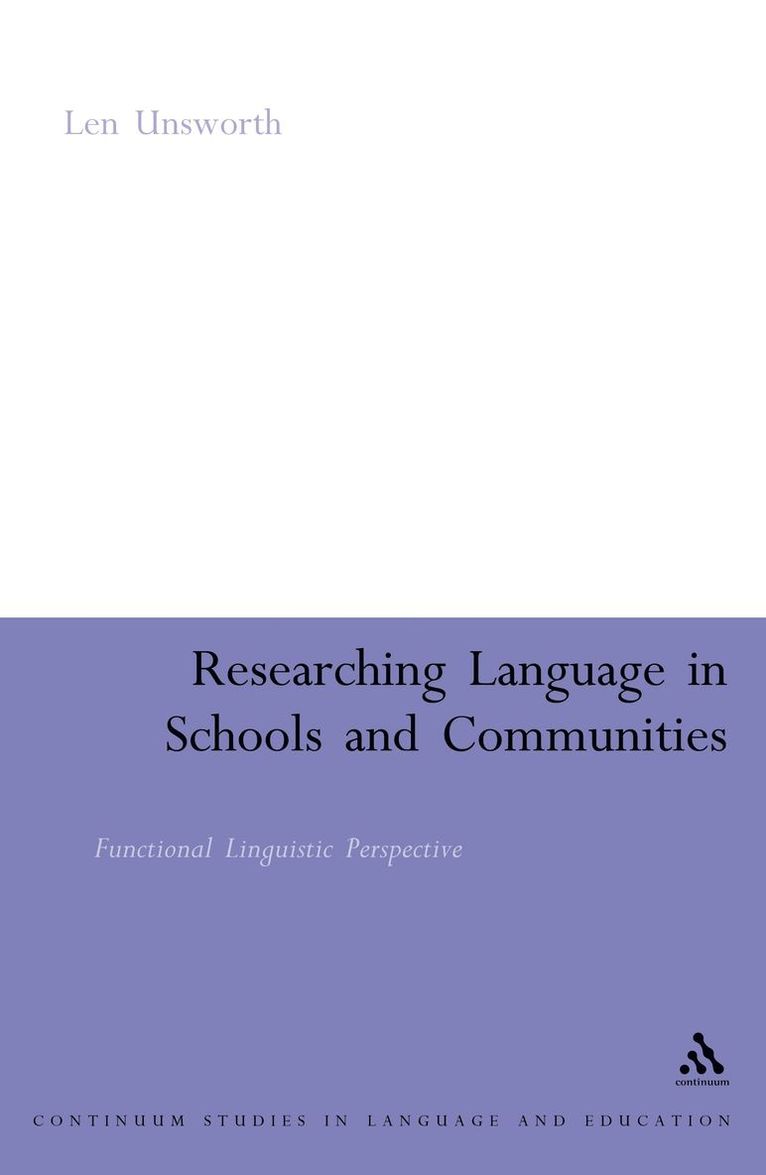 Researching Language in Schools and Communities 1