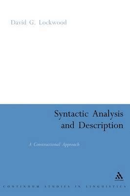 bokomslag Syntactic Analysis and Description