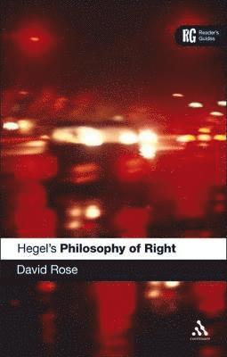 David Edward Rose - Hegel's 'Philosophy of Right', Häftad