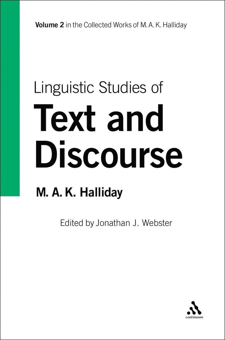 Linguistic Studies of Text and Discourse 1