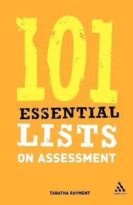 Tabatha Rayment - 101 Essential Lists on Assessment, Häftad