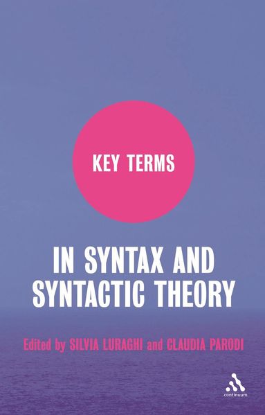 bokomslag Key Terms in Syntax and Syntactic Theory