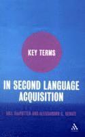 bokomslag Key Terms in Second Language Acquisition