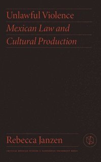 bokomslag Unlawful Violence: Mexican Law and Cultural Production
