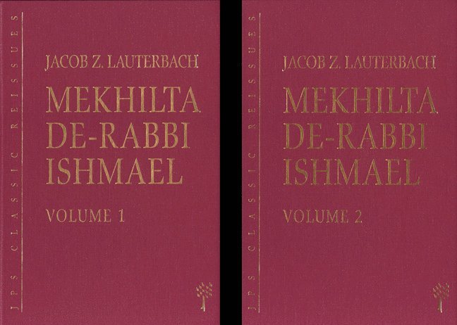 Mekhilta De-Rabbi Ishmael, 2-volume Set
