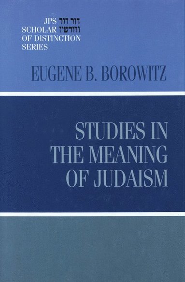 bokomslag Studies in the Meaning of Judaism