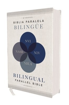 Biblia Paralela Bilingue Nvi, Niv, Nbla, Nasb, Comfort Print, Tapa Dura 1