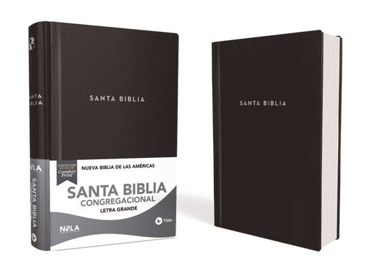 Nbla, Santa Biblia, Congregacional, Tapa Dura, Negro, Comfort Print 1