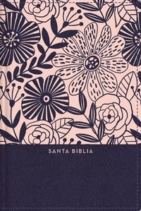 bokomslag Rvr60 Santa Biblia, Letra Grande, Tamano Compacto, Tapa Dura/Tela, Azul Floral, Edicion Letra Roja Con Indice