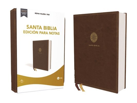 Reina Valera 1960 Santa Biblia Edicion para Notas, Leathersoft, Cafe, Letra Roja 1