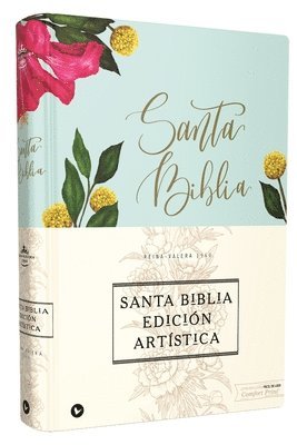 Reina Valera 1960 Santa Biblia Edicion Artistica, Tapa Dura/Tela, Floral, Canto con Diseno, Letra Roja 1