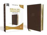 bokomslag Rvr60, Biblia del Ministro, Letra Gigante, Leathersoft, Café, Palabras de Jesús En Rojo, Comfort Print