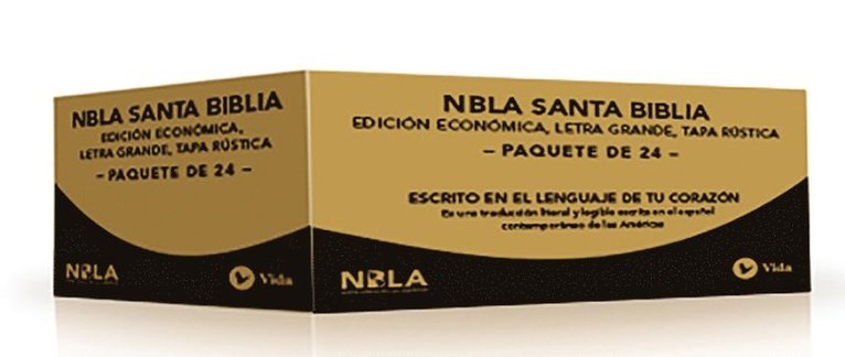 Nbla, Santa Biblia, Edicion Economica, Letra Grande, Tapa Rustica, Paquete De 24 1