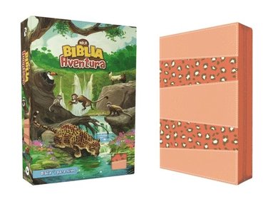 bokomslag Nbla, Biblia Aventura, Interior a Color, Leathersoft, Coral, Con Cierre, Comfort Print