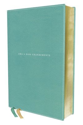 Nbla, Santa Biblia, AMA a Dios Grandemente, Interior a Cuatro Colores, Leathersoft, Turquesa, Comfort Print 1