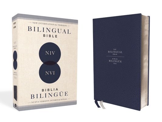 Nueva Versión Internacional - Niv/NVI Bilingual Bible, Revised Text 2022, Leathersoft, Navy / Niv/Nvi, Biblia Bilingüe, Revisión 2022, Leathersoft, Azul Añil, Inbunden