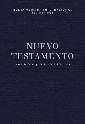 NVI, Nuevo Testamento de bolsillo, con Salmos y Proverbios, Revision 2022, Tapa Rustica, Azul anil