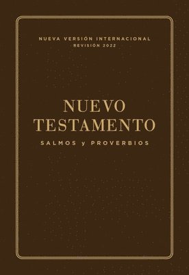 Nvi, Nuevo Testamento De Bolsillo, Con Salmos Y Proverbios, Revision 2022, Leatherflex, Cafe 1